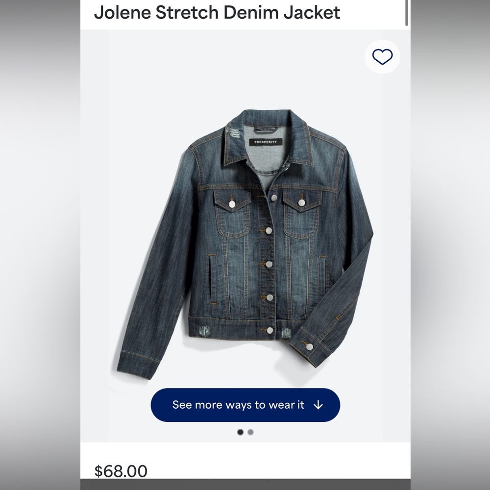 Stretch denim jacket